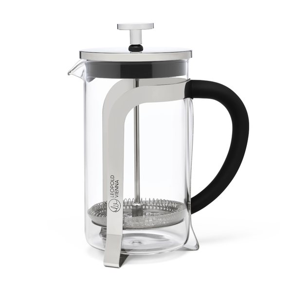 Leopold Vienna Glass Cafetière 600ml – Black Handle