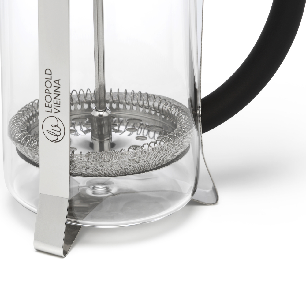Leopold Vienna Glass Cafetière 600ml – Black Handle – image 5
