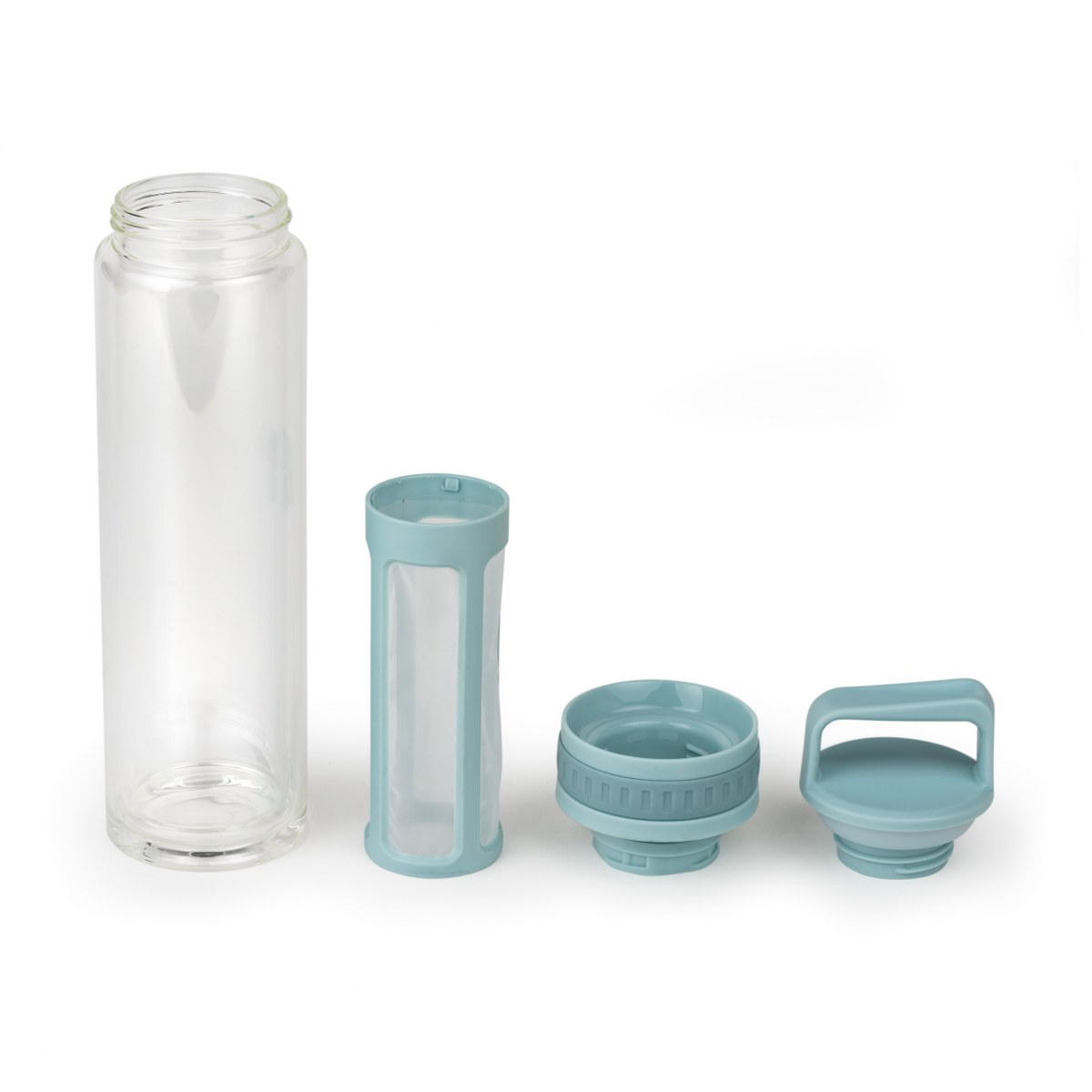 Leopold Vienna Moshi Glass Cold Brew Infuser Bottle 600ml – Mint – image 2