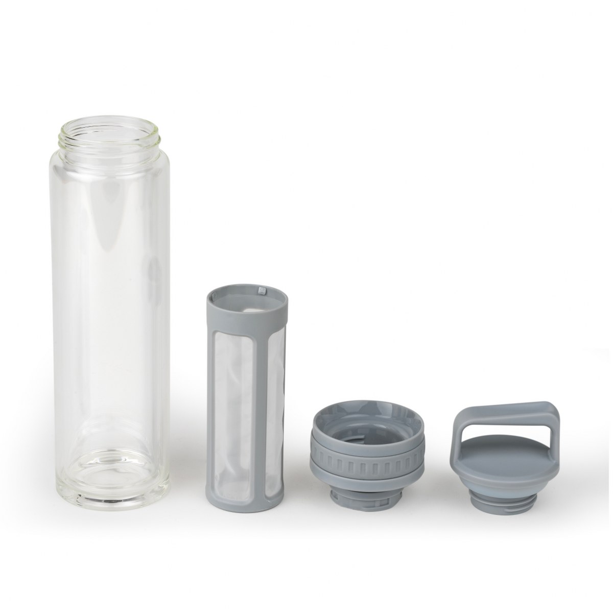 Leopold Vienna Moshi Glass Cold Brew Infuser Bottle 600ml – Grey – image 2