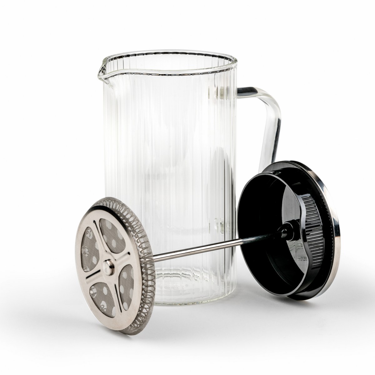 Leopold Vienna Arusha Ribbed Glass Cafetière 600ml – image 4