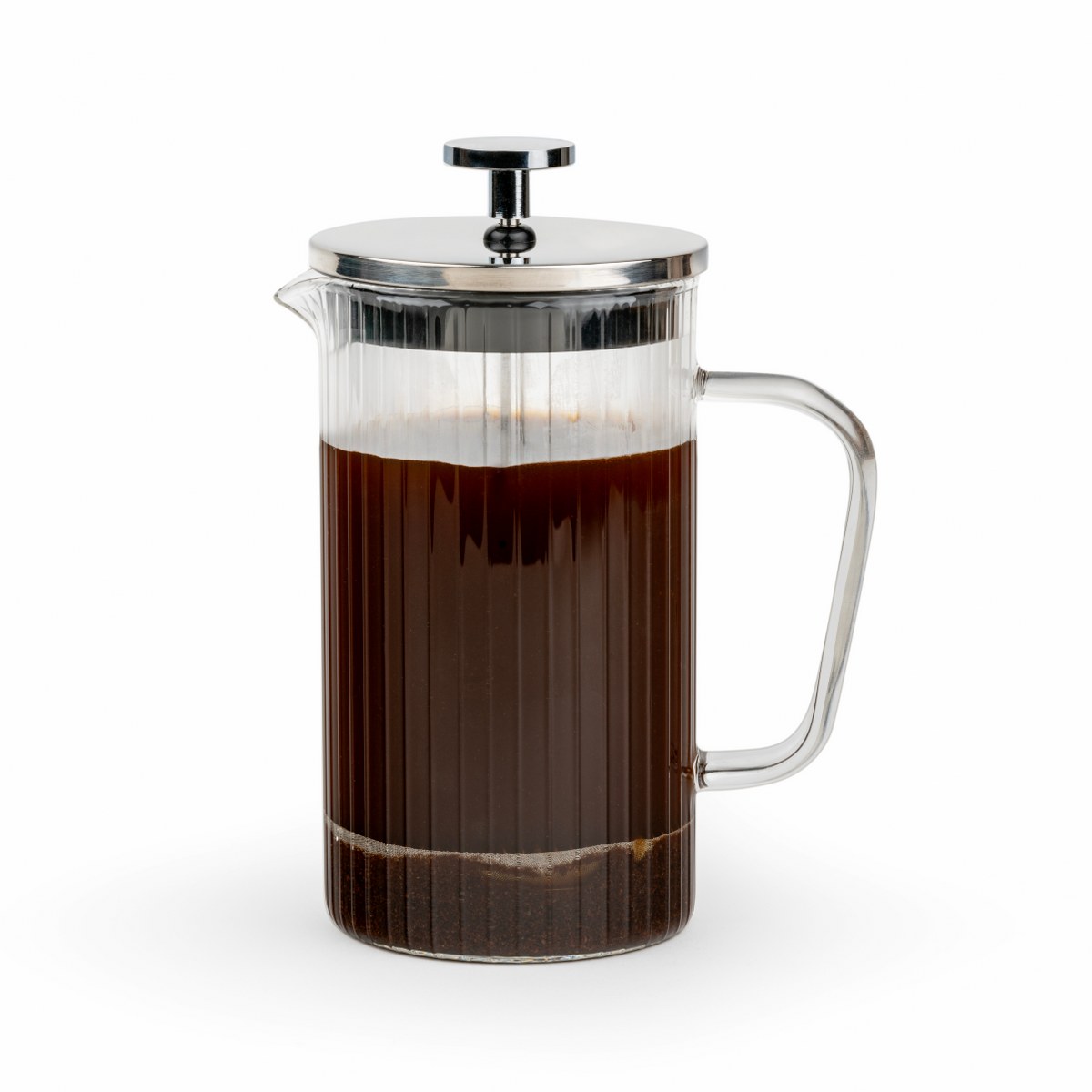 Leopold Vienna Arusha Ribbed Glass Cafetière 600ml – image 2