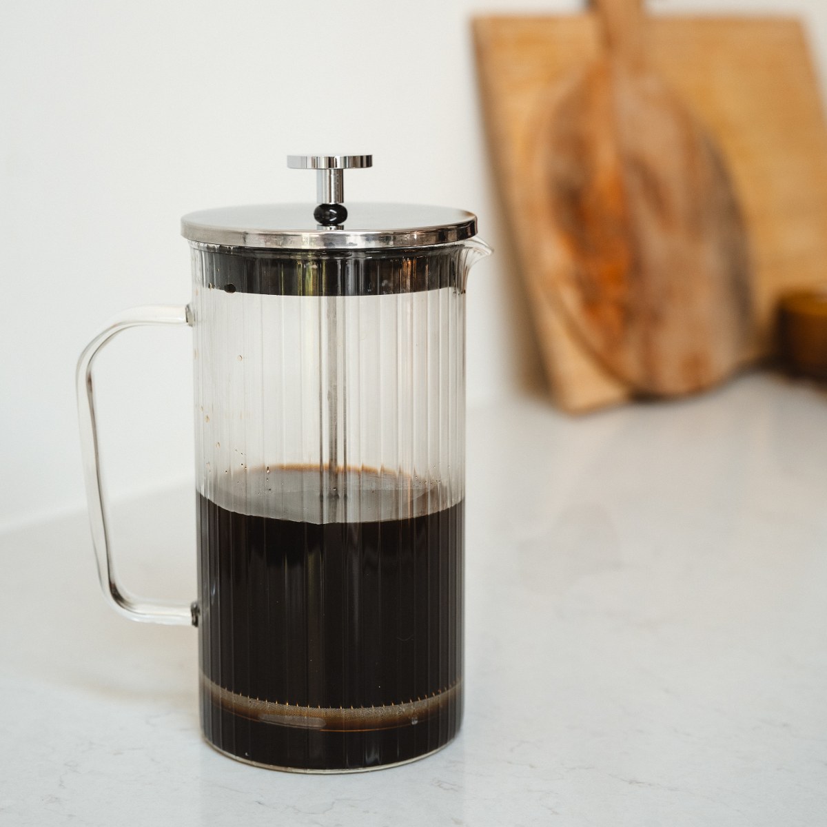 Leopold Vienna Arusha Ribbed Glass Cafetière 1L – image 6