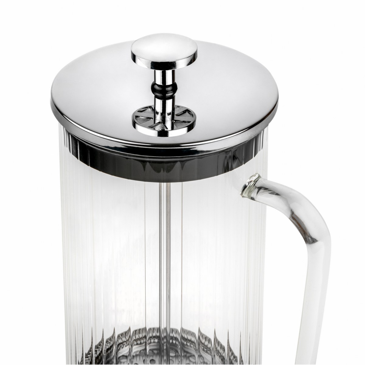 Leopold Vienna Arusha Ribbed Glass Cafetière 1L – image 3