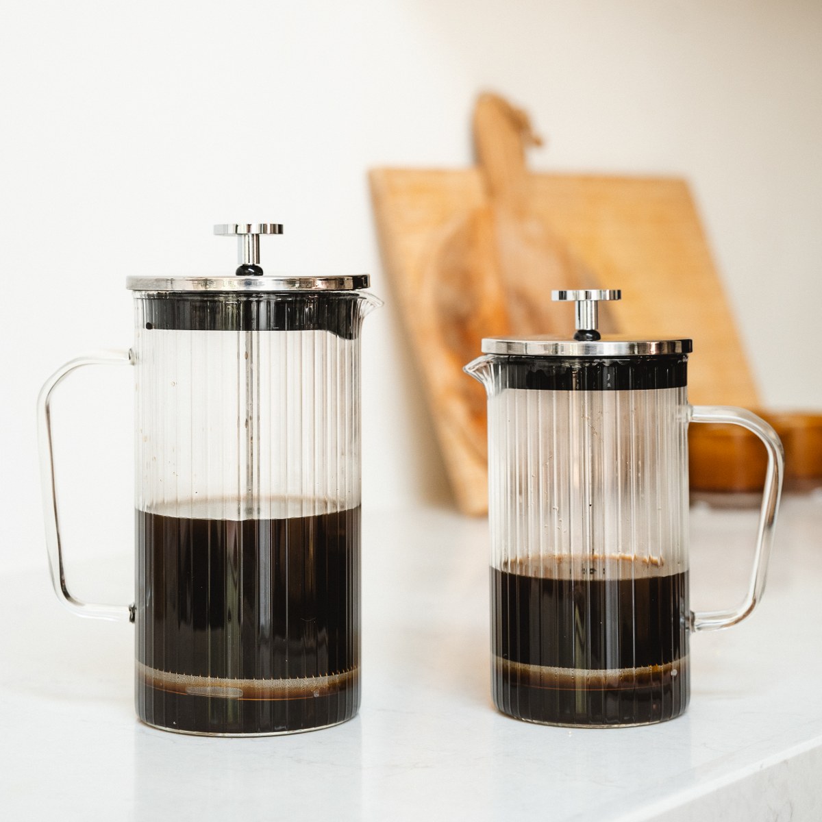 Leopold Vienna Arusha Ribbed Glass Cafetière 1L – image 7