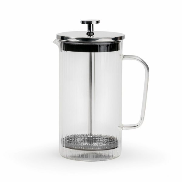 Leopold Vienna Arusha Ribbed Glass Cafetière 1L