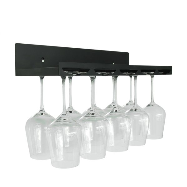 Leopold Vienna Wall-Mounted Wine Rack – Black