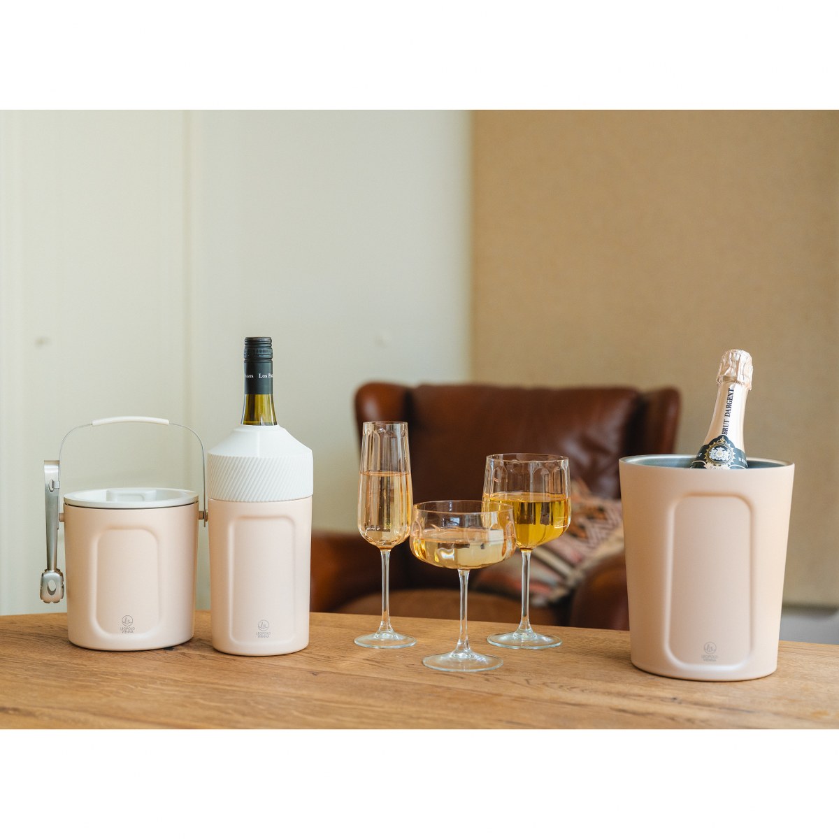 Leopold Vienna Corvina Double-Walled Bottle Cooler – Sand – image 7