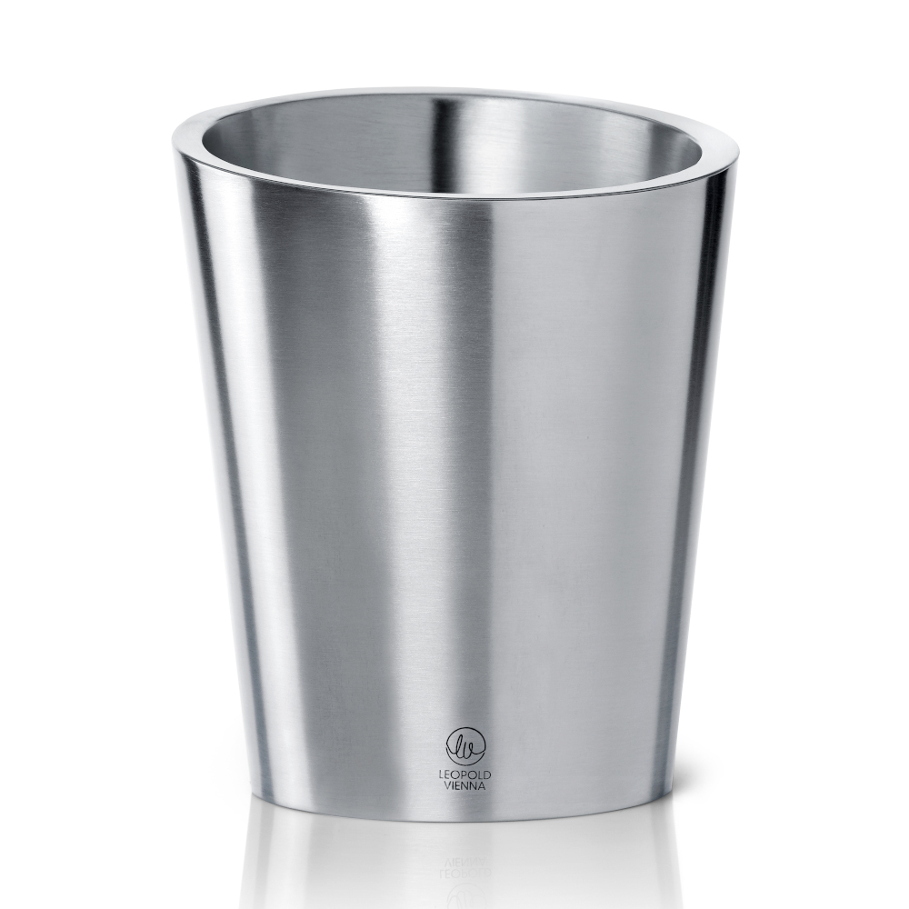 Leopold Vienna Double-Walled Champagne Cooler – Brushed Steel – image 2