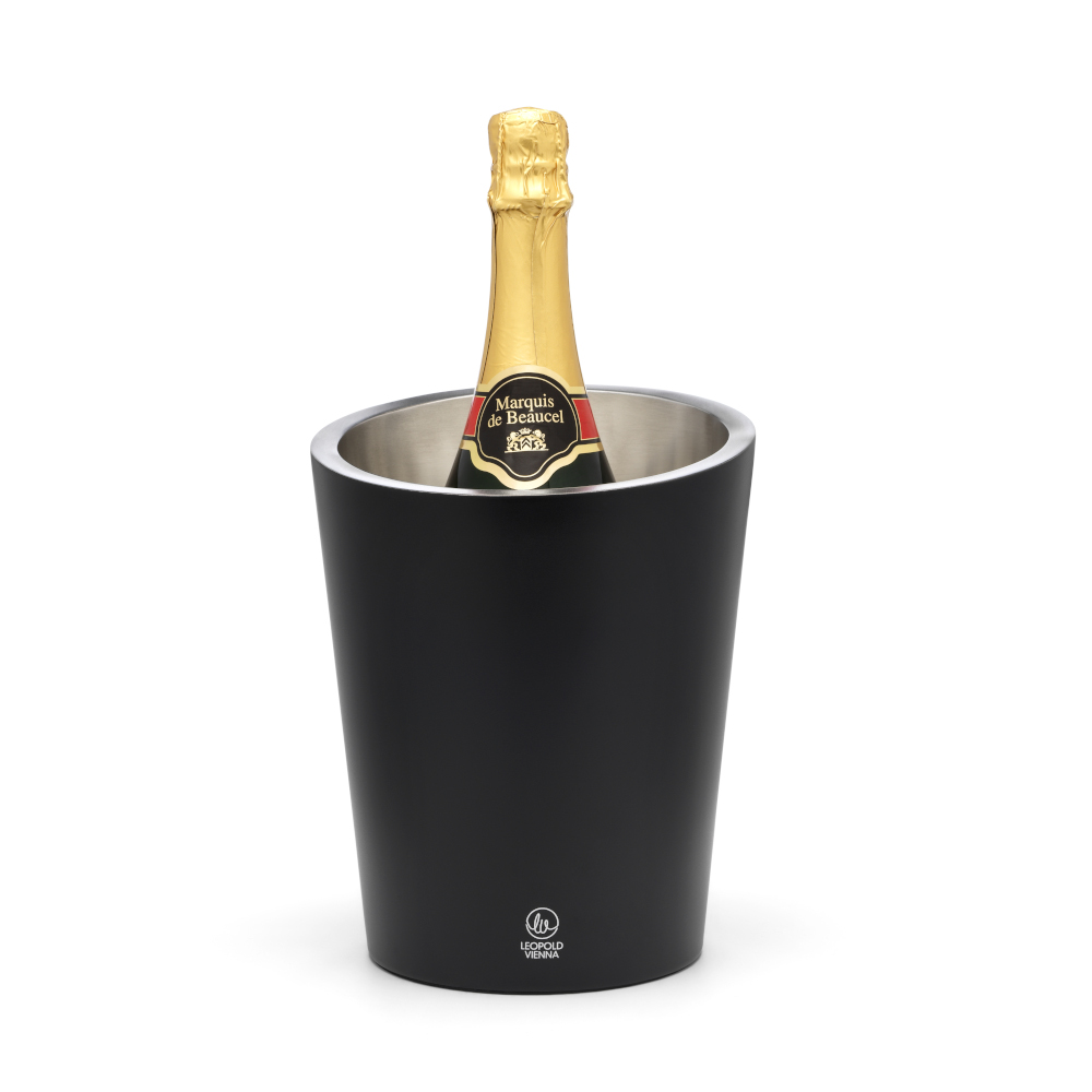Leopold Vienna Double-Walled Champagne Cooler – Black – image 2