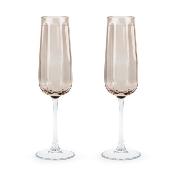 Leopold Vienna Corvina Pearl-Finish Champagne Flutes, Set of 2
