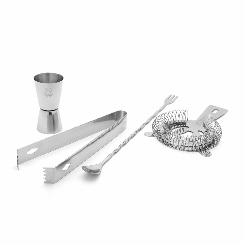 Leopold Vienna 5-Piece Cocktail Set – Polished Stainless Steel – image 2