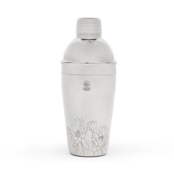 Leopold Vienna Etched Flowers Cocktail Shaker 500ml
