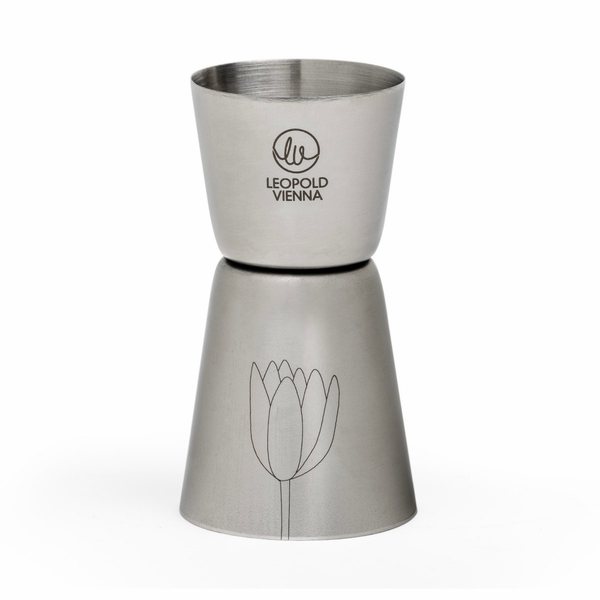 Leopold Vienna Etched Flowers Cocktail Jigger 20/40ml