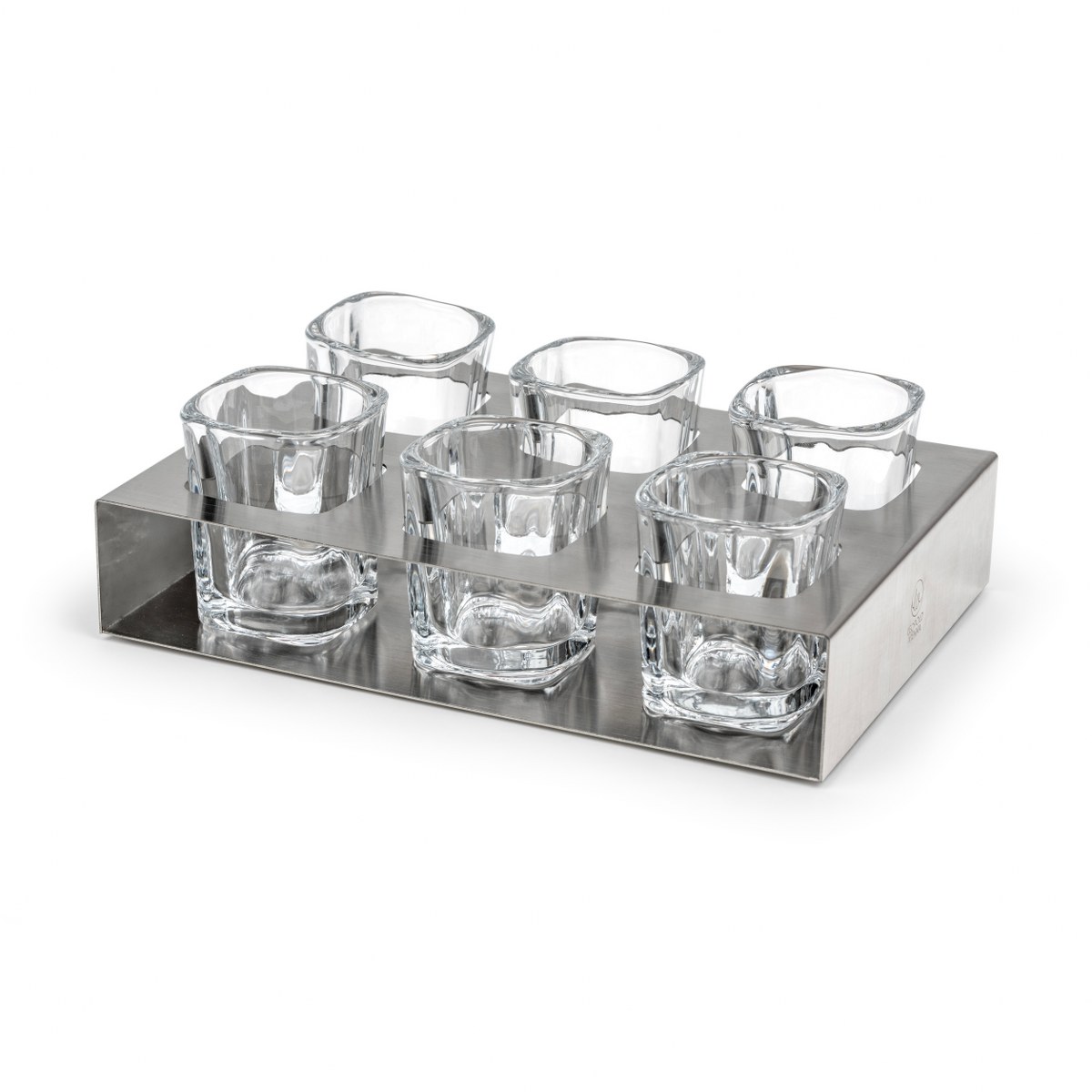 Leopold Vienna Shot Glasses Gift Set of 6 with Steel Tray – image 2