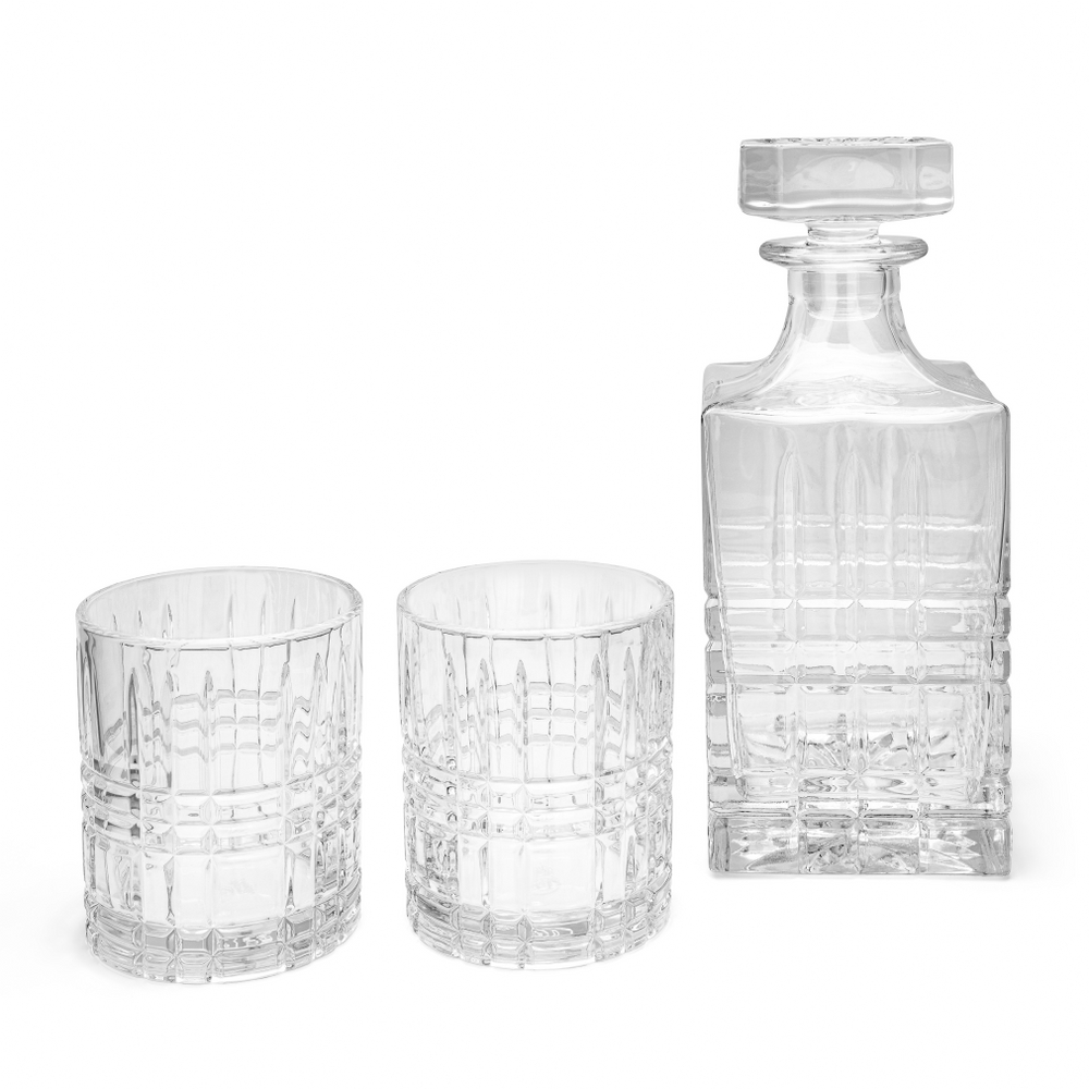 Leopold Vienna Aspiran Faceted Whisky Decanter & 2 Glasses – image 4