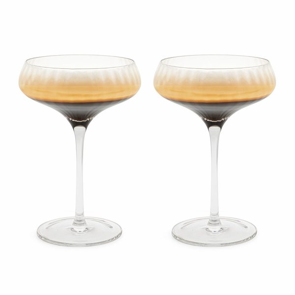 Leopold Vienna Arinto Martini Glasses, Set of 2 – Gold Rim
