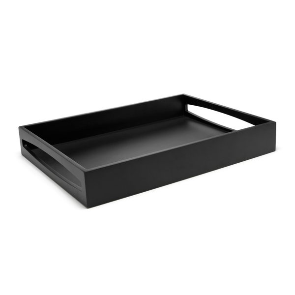 Leopold Vienna Small Serving Tray with Handles 40 x 30cm – Black