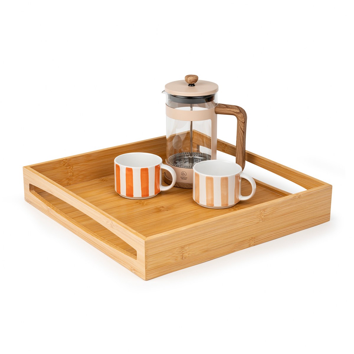 Leopold Vienna Franca Bamboo Serving Tray 35 x 35cm – Natural – image 2