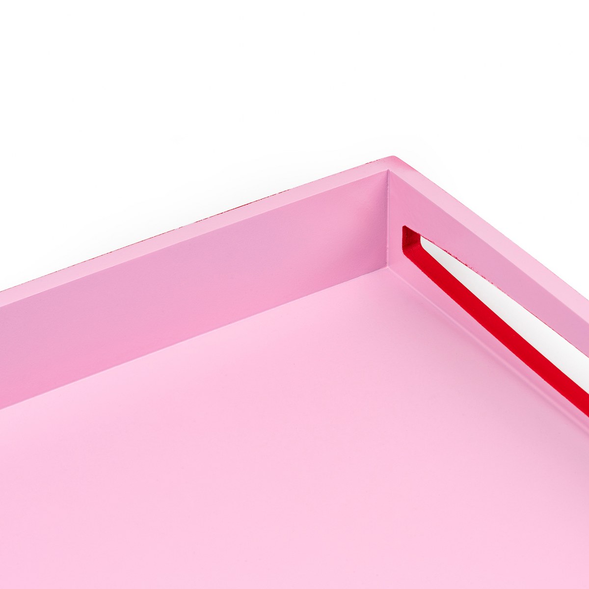 Leopold Vienna Franca Bamboo Serving Tray 35 x 35cm – Red & Pink – image 3