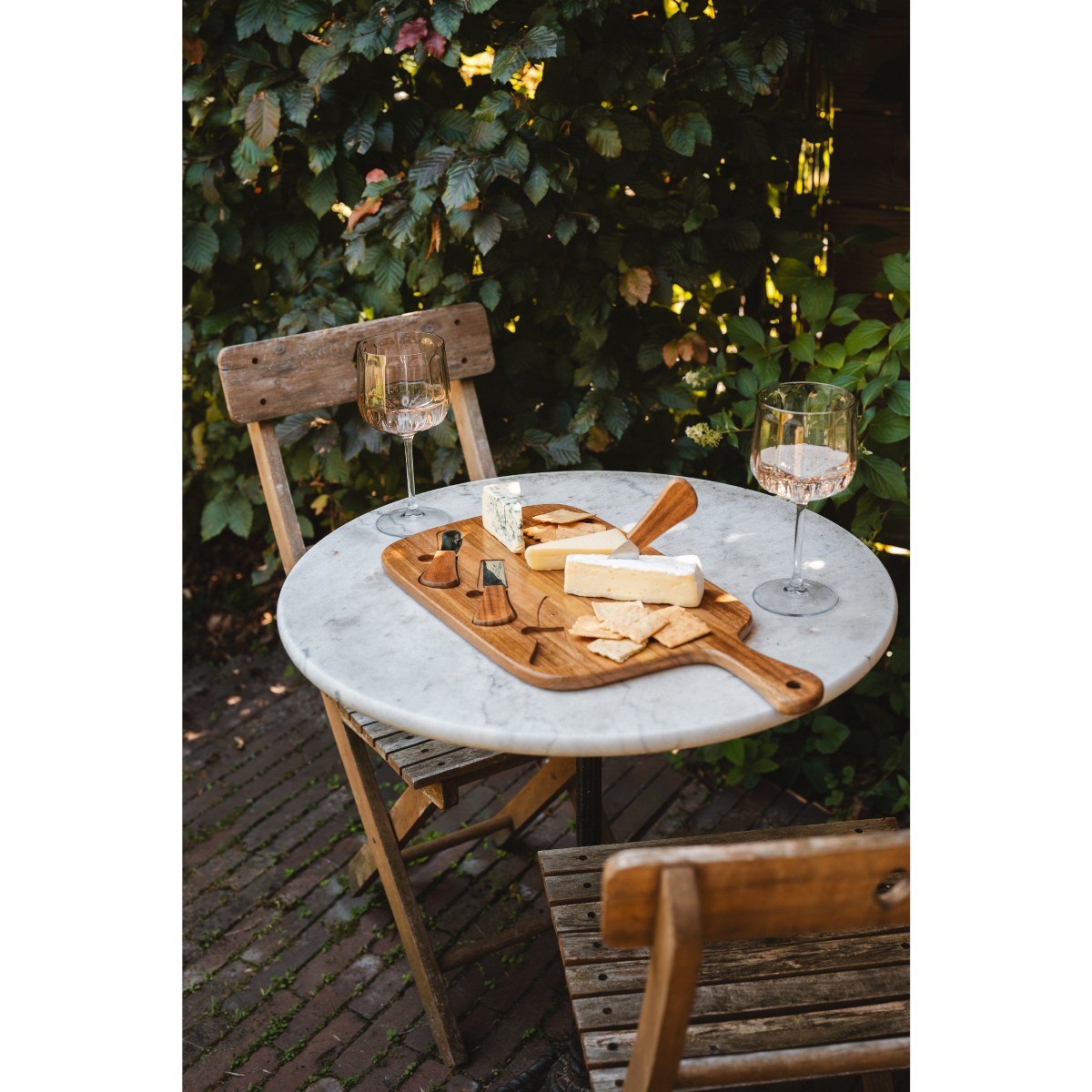 Leopold Vienna Oviedo Acacia Cheese Board with 3 Knives – image 6
