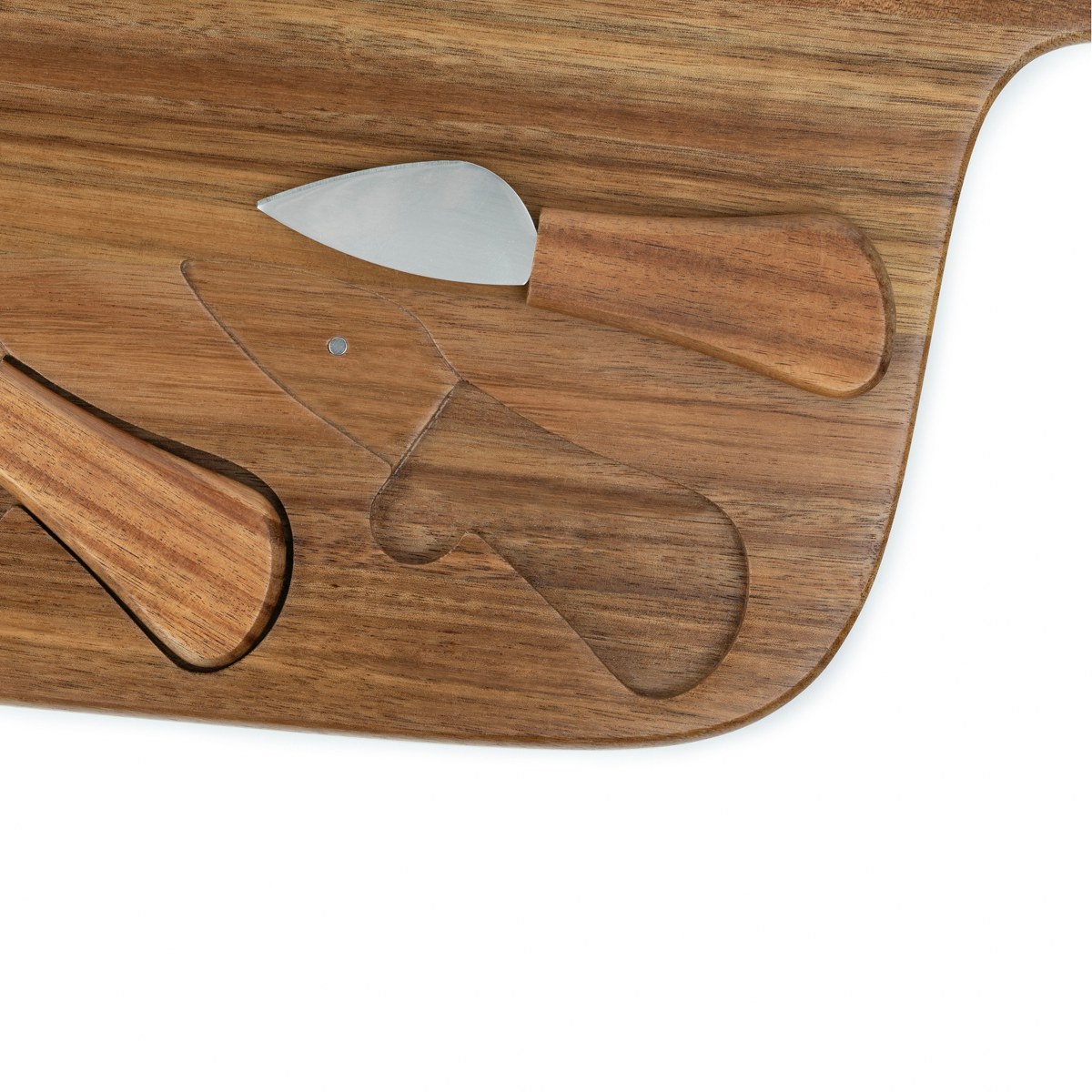 Leopold Vienna Oviedo Acacia Cheese Board with 3 Knives – image 3