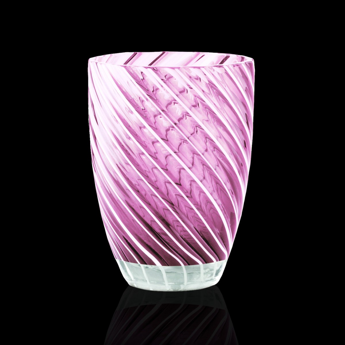 Italesse Vertigo Hand-Blown Glass Tumbler 380ml – Amethyst & White – image 2