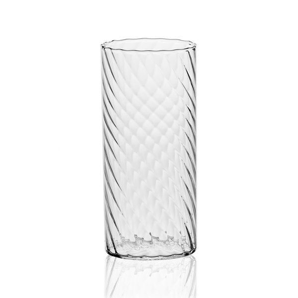 Italesse Twist Mixology Wave Highball Glasses 450ml, Set of 2