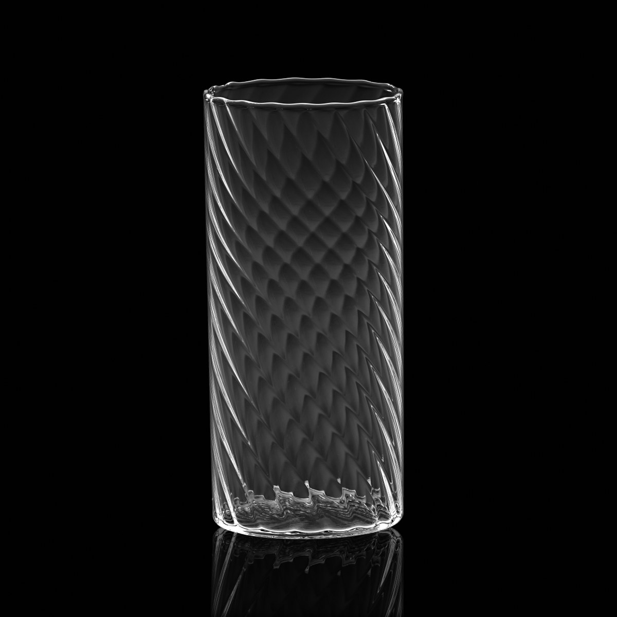 Italesse Twist Mixology Wave Highball Glasses 450ml, Set of 2 – image 2