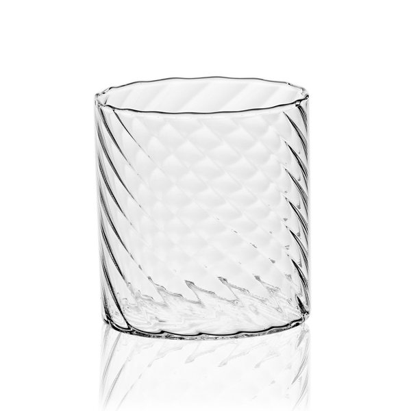 Italesse Twist Mixology Wave Glass Tumblers 320ml, Set of 2