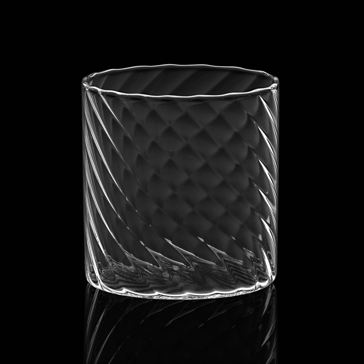 Italesse Twist Mixology Wave Glass Tumblers 410ml, Set of 2 – image 2