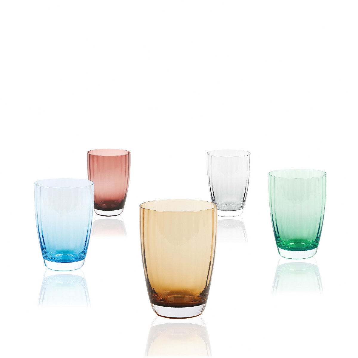 Italesse Mykonos Hand-Blown Glass Tumbler 440ml – Clear – image 2