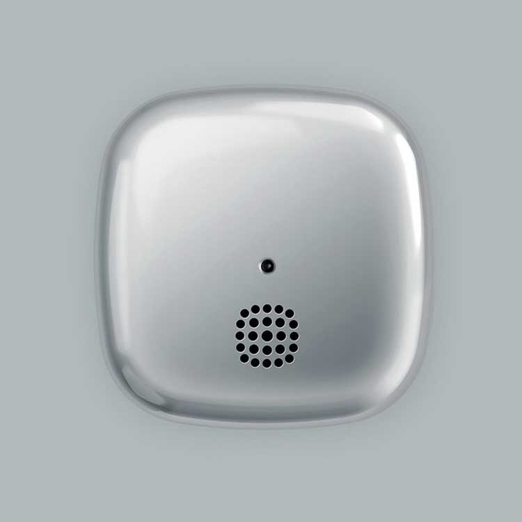 Jalo Kupu 10 Designer Smoke Alarm – Chrome, 10-Year Battery – image 4