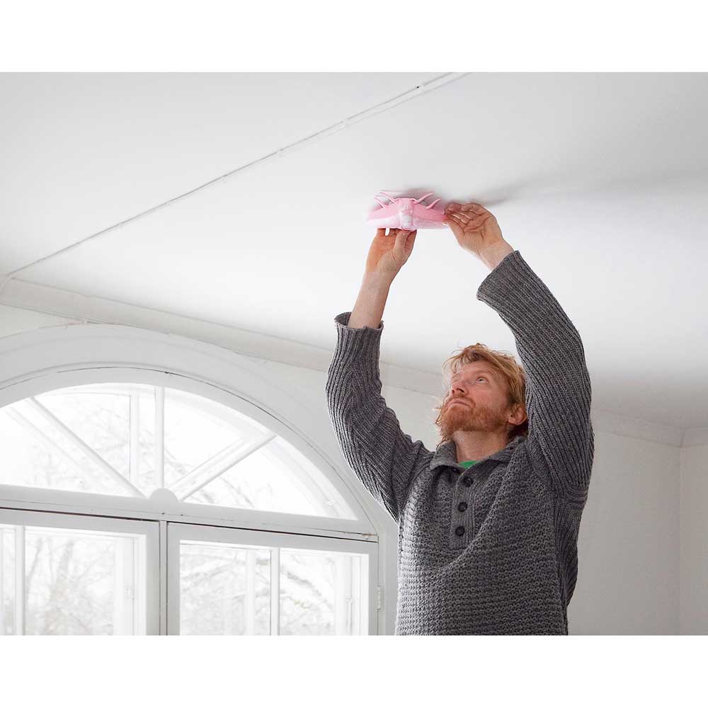 Jalo Lento 10 Designer Smoke Alarm – White Moth, 10-Year Battery – image 6