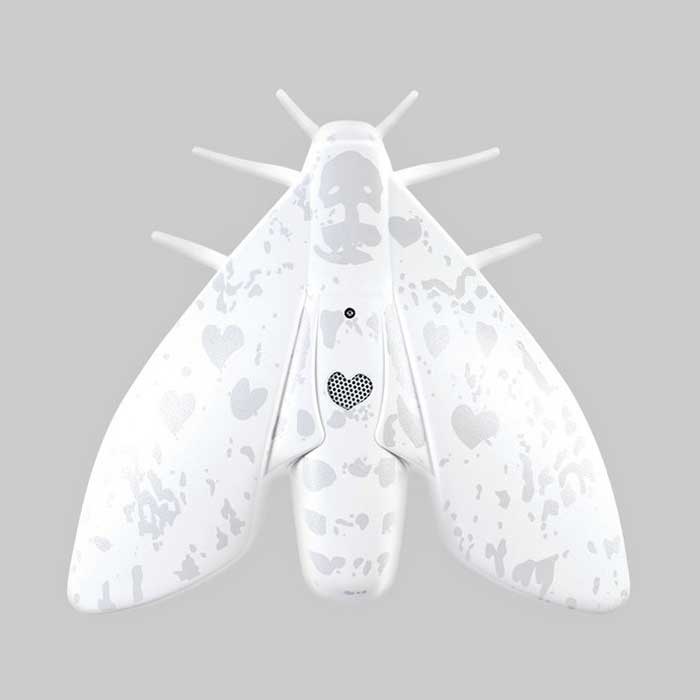 Jalo Lento 10 Designer Smoke Alarm – White Moth, 10-Year Battery – image 4