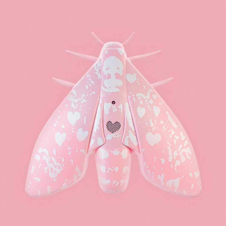Jalo Lento 10 Designer Smoke Alarm – Pink Moth, 10-Year Battery – image 4