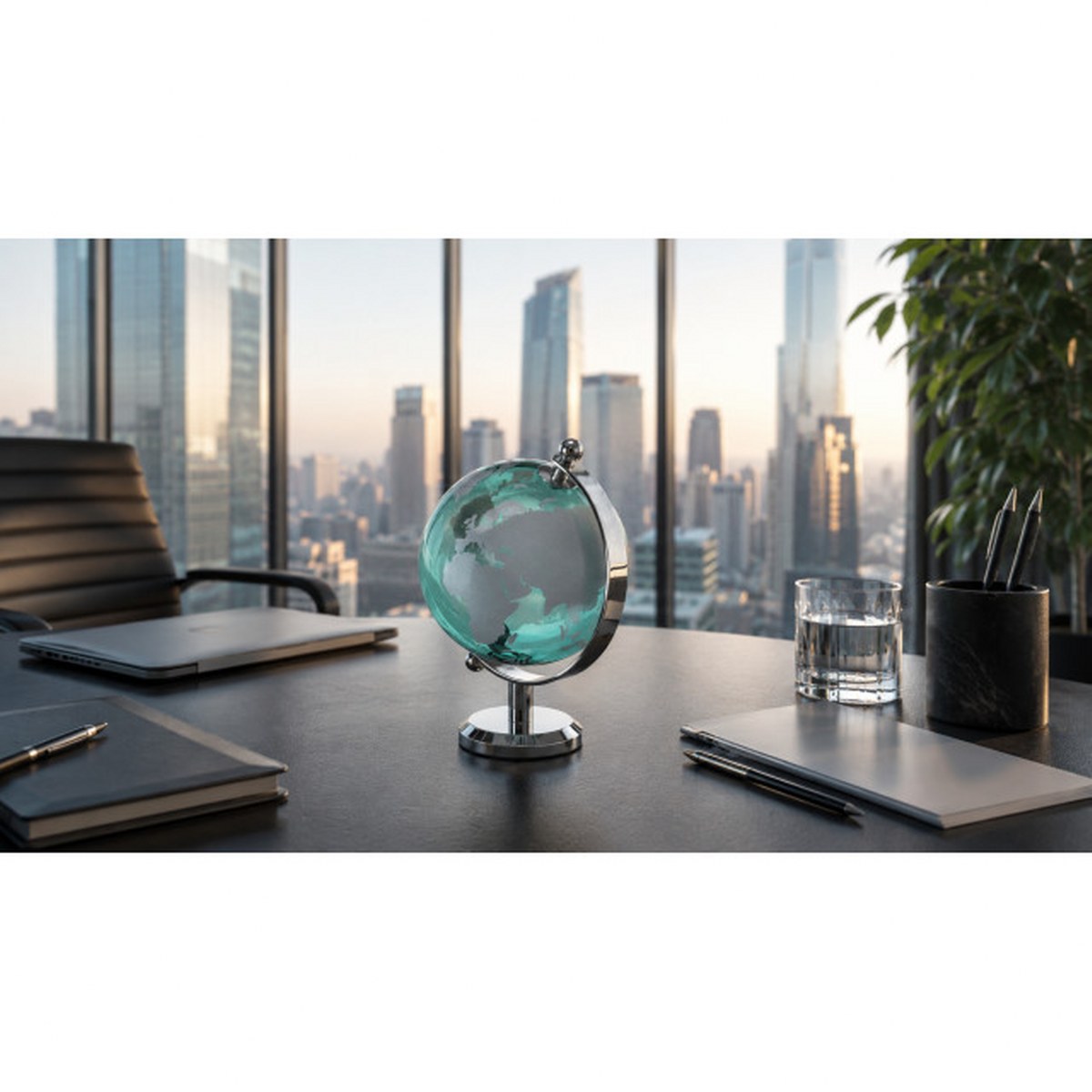 Philippi Mondo Glass Globe with Steel Base – image 3