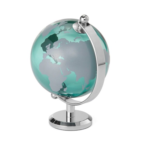 Philippi Mondo Glass Globe with Steel Base