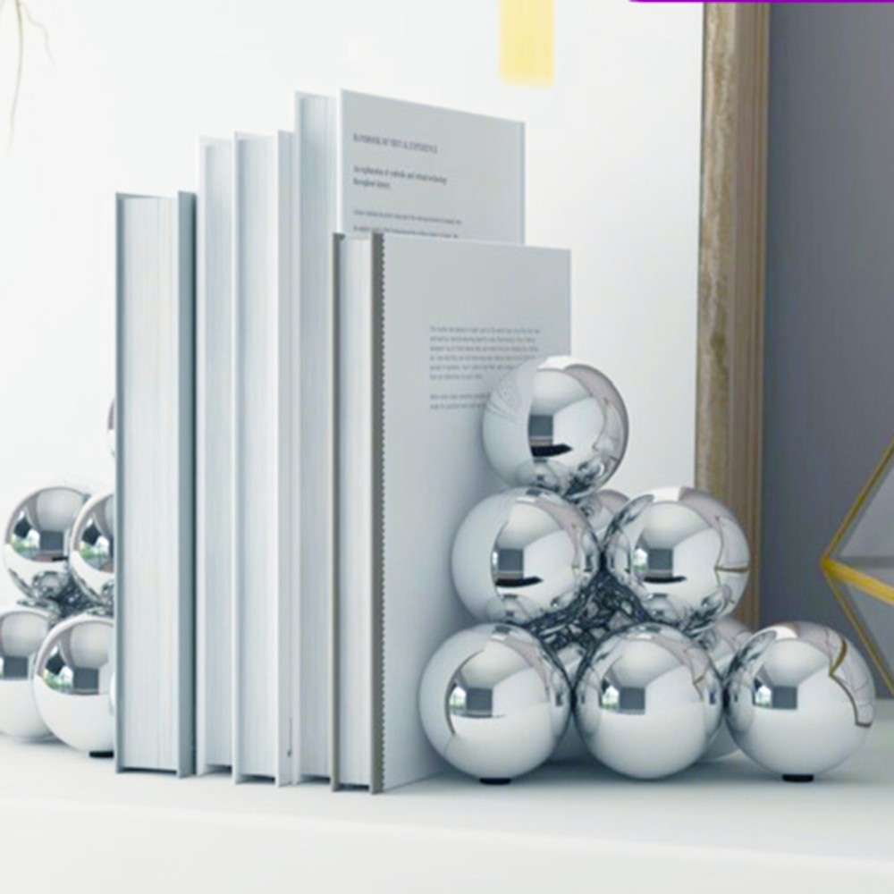 Philippi Bubbles Bookend – Polished Stainless Steel Spheres – image 4