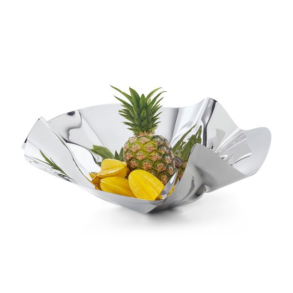 Philippi Margarethe Mirror-Polished Steel Fruit Bowl – Extra Large