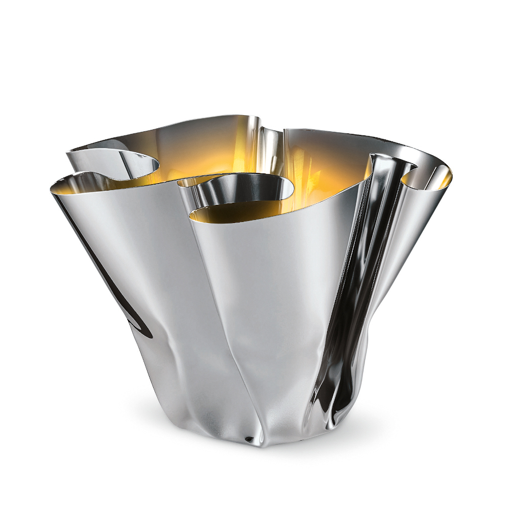 Philippi Margaux Mirror-Polished Pillar Candle Holder 17cm – image 2