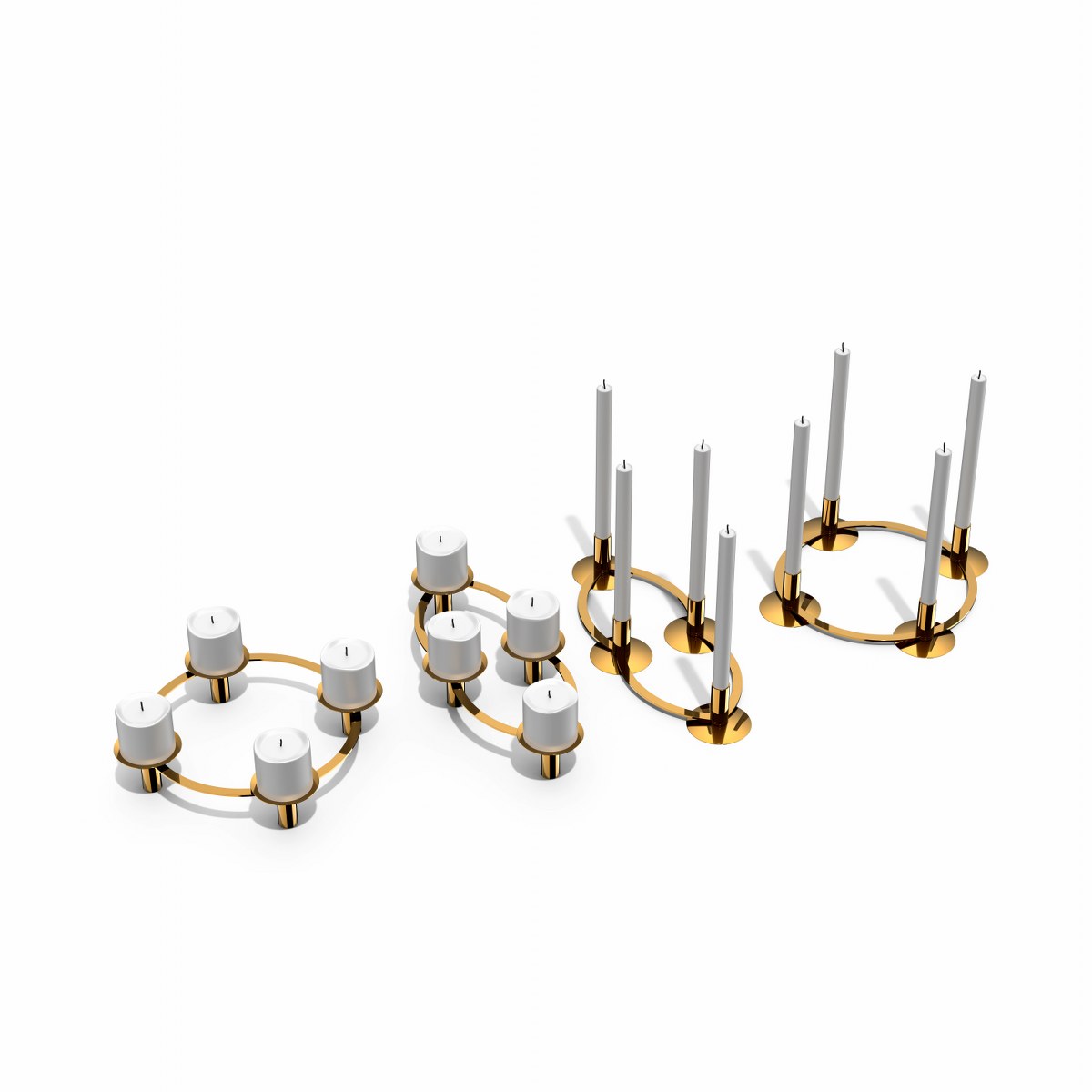 Philippi La Serena 2-in-1 Gold Advent Candle Wreath – image 5