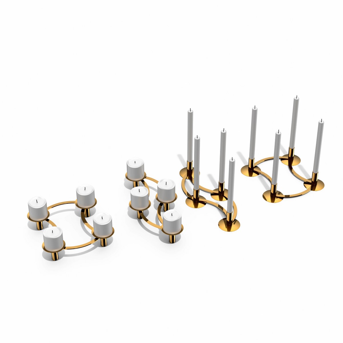 Philippi La Serena 2-in-1 Gold Advent Candle Wreath – image 4