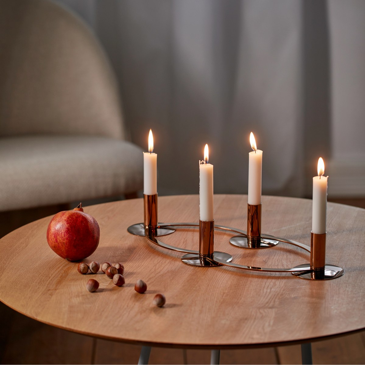 Philippi La Serena 2-in-1 Gold Advent Candle Wreath – image 7