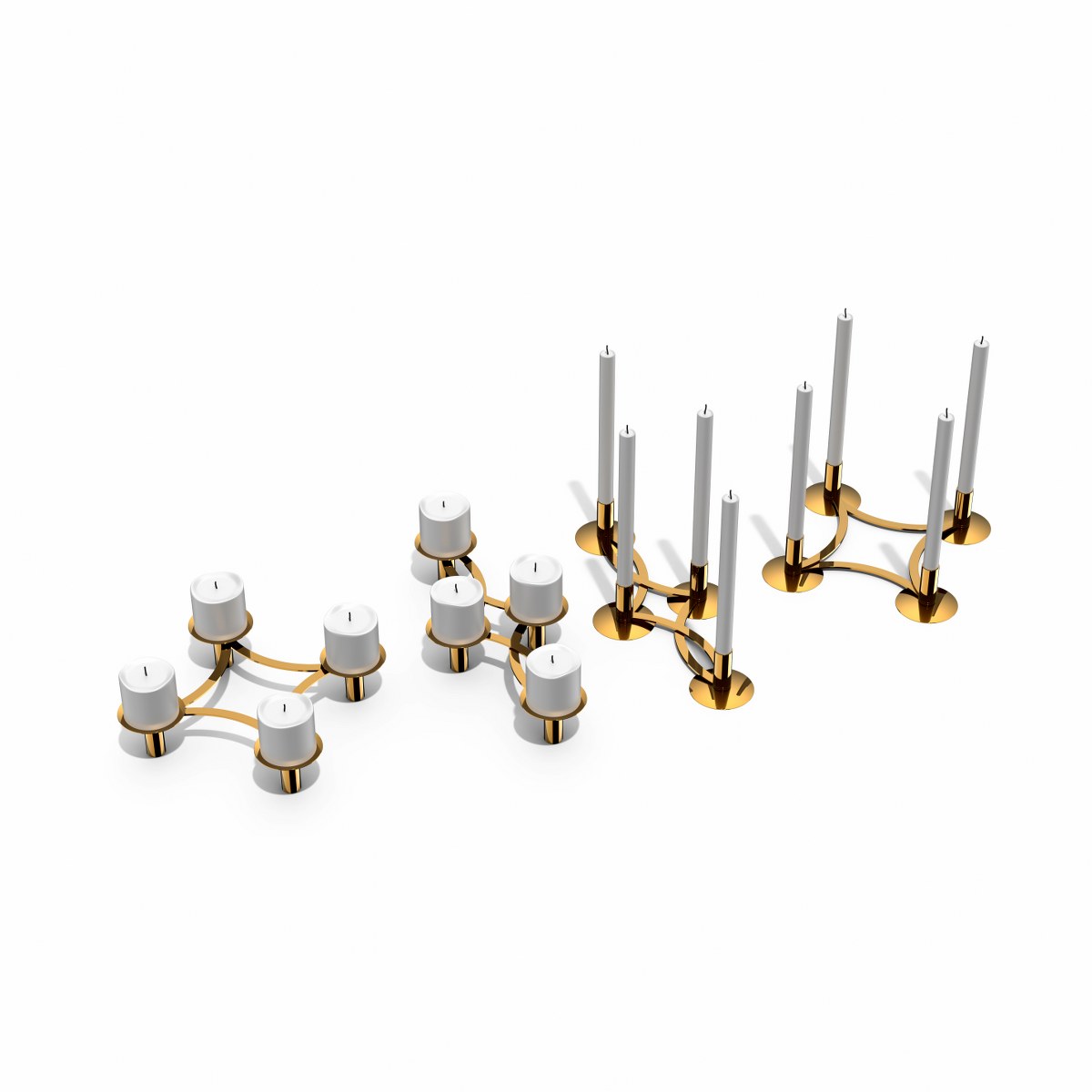 Philippi La Serena 2-in-1 Gold Advent Candle Wreath – image 6