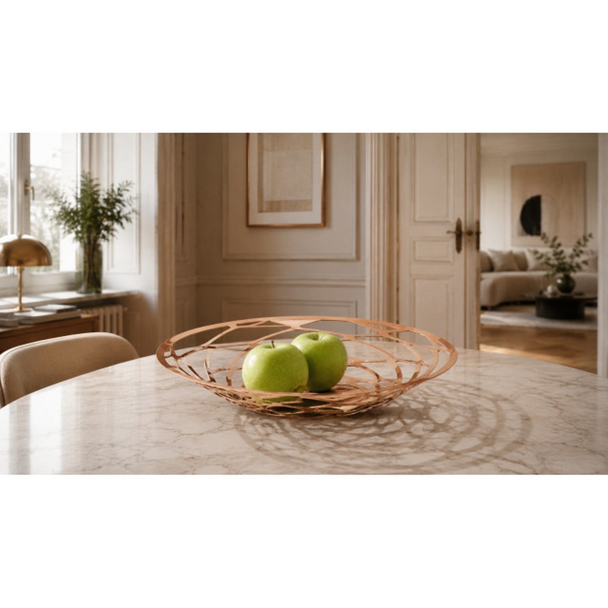 Philippi Aria Rose Gold Fruit & Display Bowl 39cm – image 4