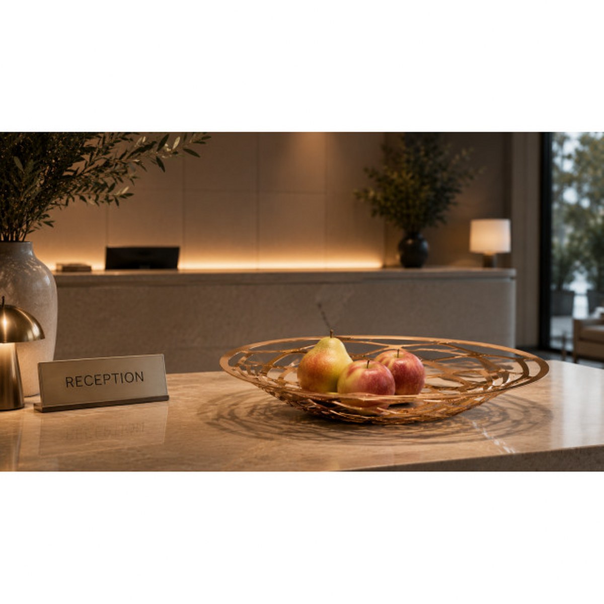 Philippi Aria Rose Gold Fruit & Display Bowl 39cm – image 7