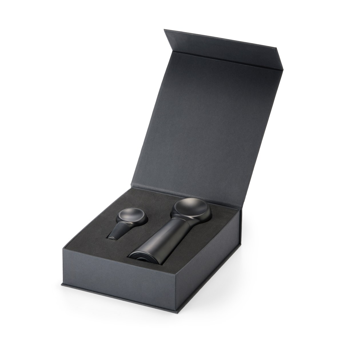Philippi Vino Corkscrew & Bottle Stopper Set – Black – image 2
