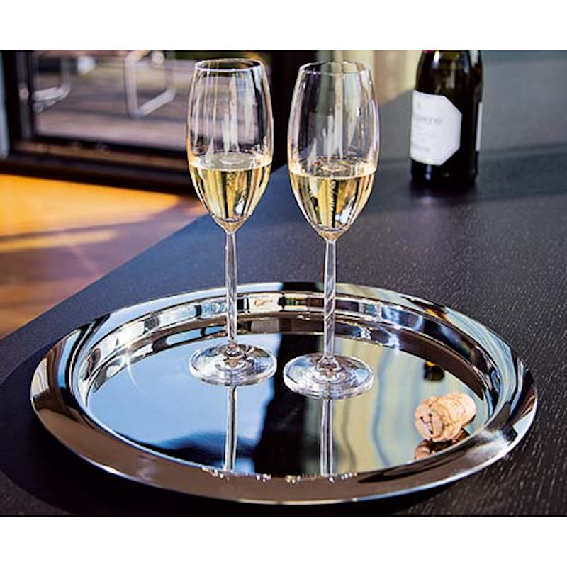 Philippi Luna Round Mirror-Polished Serving Tray – image 3