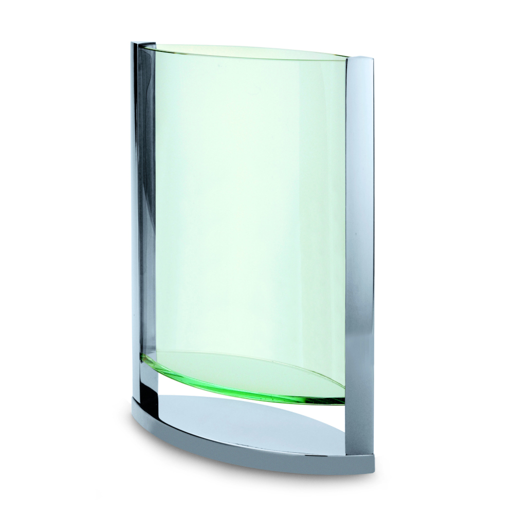 Philippi Decade Large Floating Glass Vase – Chrome & Glass – image 3